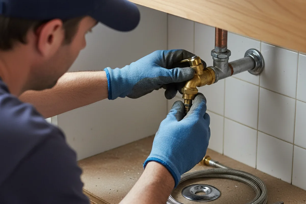 Shutoff valve and fitting work during Repiping in Homestead